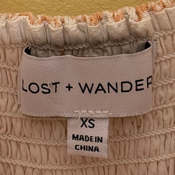 Lost + Wander Pick Me In The Desert Dress Size XS Pink Floral Midi Summer Spring - Picture 2 of 11